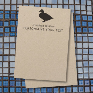 Carte De Correspondance Cute Funny Canard Élégant Retro Papier personnel