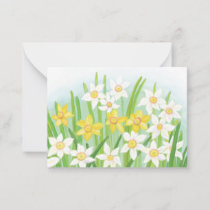 Carte De Correspondance Daffodils signes du printemps