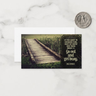Carte De Correspondance Dale Carnegie Citation Inspirationnelle "Accrochez