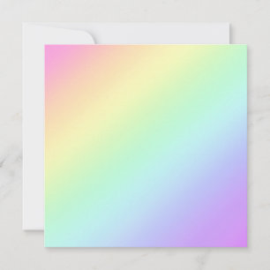 Carte De Correspondance Dégradé arc-en-ciel Pastel Diagonal
