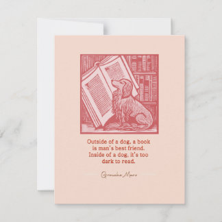 Carte De Correspondance Dehors d'un chien