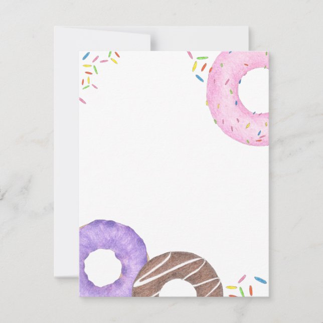Carte De Correspondance Delicious Donuts Note Card (Devant)