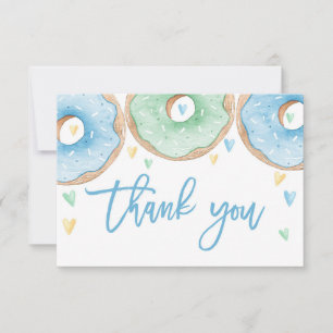 Carte De Correspondance Des beignets bleus merci