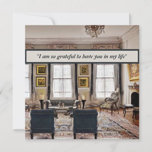 Carte De Correspondance Design élégant : "Amour minimaliste" (Devant)