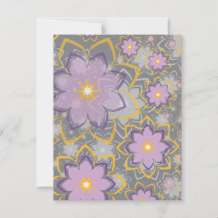 Carte De Correspondance Design floral 10