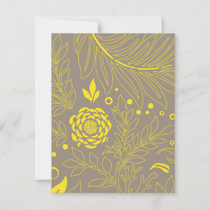 Carte De Correspondance Design floral 18