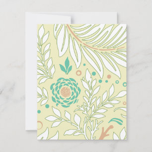 Carte De Correspondance Design floral 21