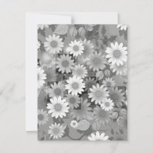 Carte De Correspondance Design floral 3