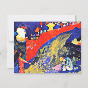Carte De Correspondance Destin du mur rouge par Kandinsky