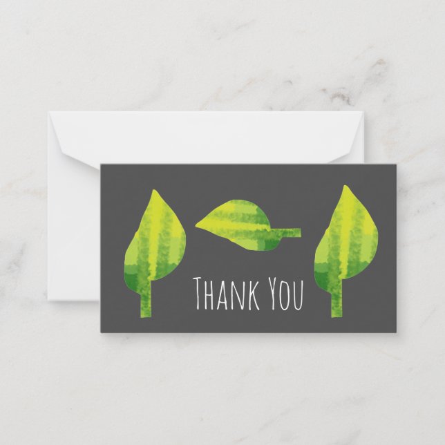 Carte De Correspondance Devenez écolo éco-feuille de la nature (Devant)