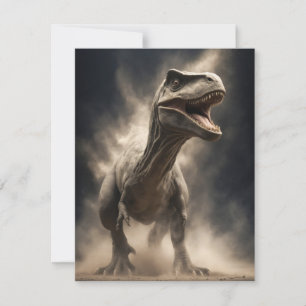 Carte De Correspondance Dinosaur Animaux sauvages Élégant Portrait Dramati