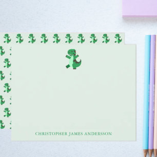 Carte De Correspondance Dinosaure pour enfants mignon Personnalisé