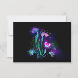 Carte De Correspondance Dionaea attrape-mouche lumineuse