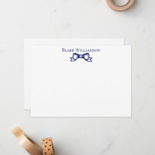 Carte De Correspondance do-it-yourself Couleurs Elégant ruban Bow #6 Bleu