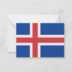 Carte De Correspondance Drapeau de l'Islande