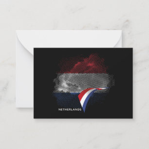 Carte De Correspondance Drapeau des Pays-Bas