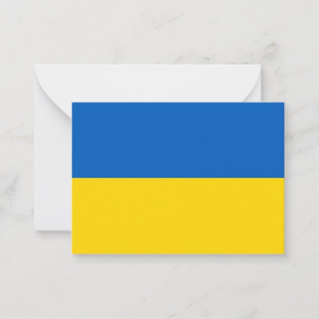 Carte De Correspondance Drapeau ukrainien (Devant)