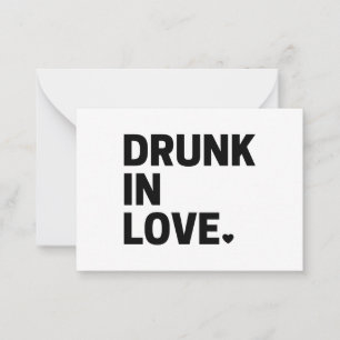 Carte De Correspondance Drunk in Love 