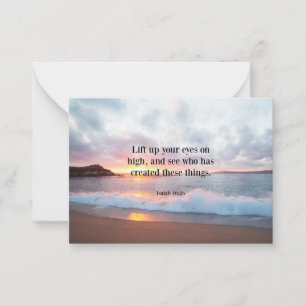 Carte De Correspondance Écriture, Ésaïe 40:26