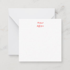 Carte De Correspondance Écriture manuscrite Script élégant Plaque simple R