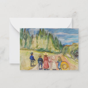 Carte De Correspondance Edvard Munch - La Forêt de Conte de Fées
