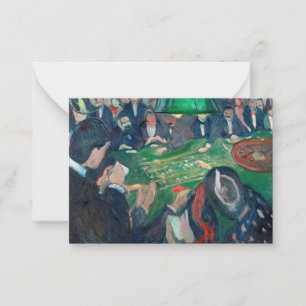 Carte De Correspondance Edvard Munch - Table de roulette à Monte Carlo