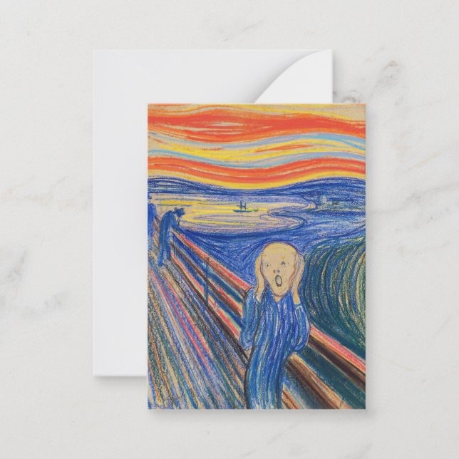 Carte De Correspondance Edvard Munch - The Scream 1895 (Devant)
