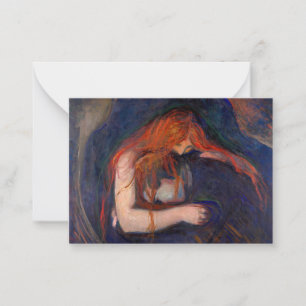 Carte De Correspondance Edvard Munch - Vampire / Amour et douleur