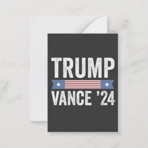 Carte De Correspondance Élection Trump Vance Doudou de Noël