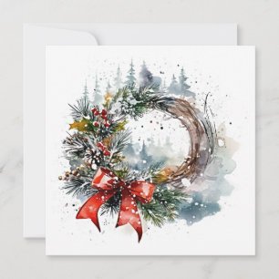 Carte De Correspondance "Élégance de Noël"