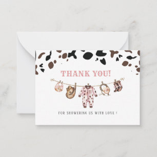 Carte De Correspondance Elégant Aquarelle Bleu Bow ruban Baby shower Non