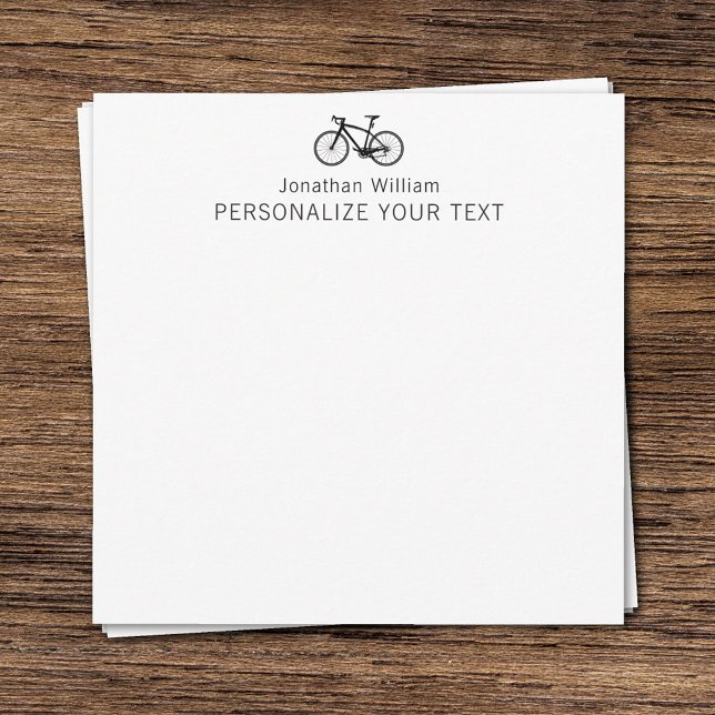 Carte De Correspondance Élégant Bicycle simple Rétro Papeterie personnelle (Créateur téléchargé)
