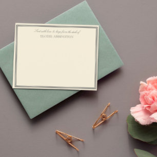 Carte De Correspondance Élégant Éclairage Envoyé Avec Amour & Hugs