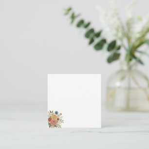 Carte De Correspondance Élégant floral 
