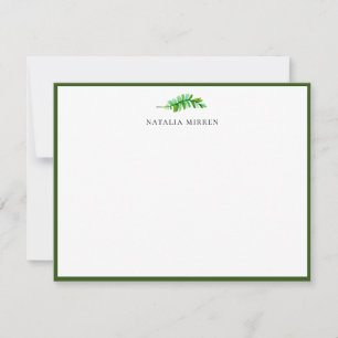 Carte De Correspondance Élégant Island Palm Branch