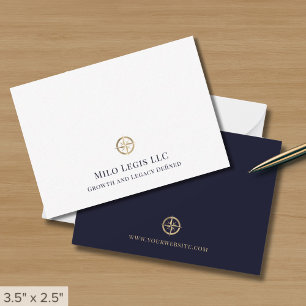 Carte De Correspondance Élégant logo professionnel Gold