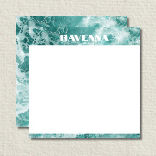Carte De Correspondance Élégant mariage nom personnalisé rayure argent mou
