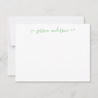 Élégant Moderne Élégant Design Simple Clair Vert S