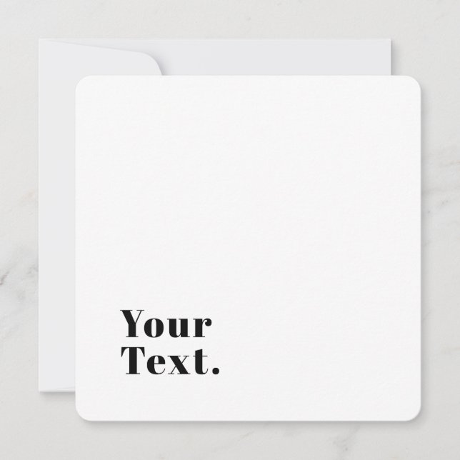 Carte De Correspondance Élégant Retro Moderne Lettrage | Noir modifiable (Devant)