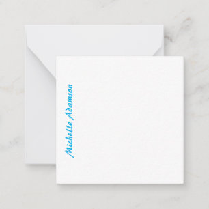 Carte De Correspondance Élégant style rétro Ciel bleu blanc