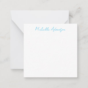 Carte De Correspondance Élégant style rétro Ciel bleu blanc