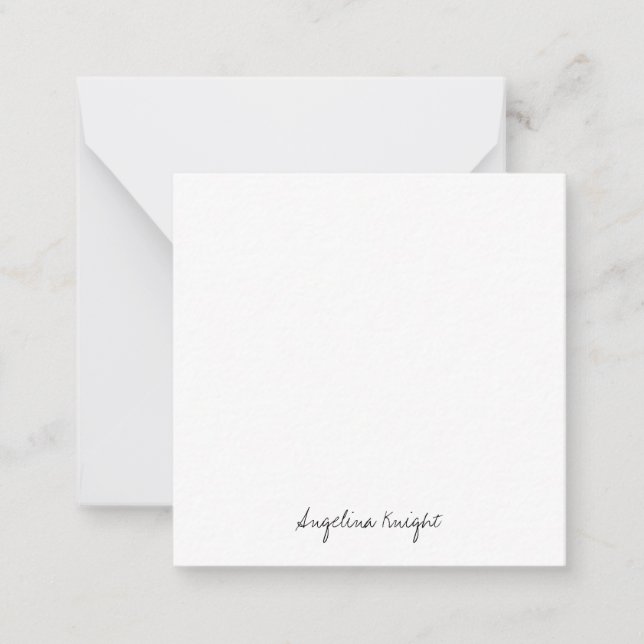 Carte De Correspondance Élégant stylé tendance unique écriture manuscrite  (Devant)