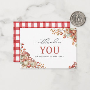 Carte De Correspondance Elégante aquarelle l'applet de notre Baby shower o