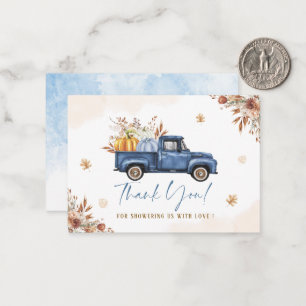 Carte De Correspondance Elégante aquarelle Un doux petit Citrouille est su