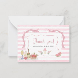 Carte De Correspondance Elégante aquarelle Whimsical Summer Doodles bébé s