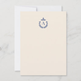 Carte De Correspondance Élégante crête Pendentif botanique Monogramme init