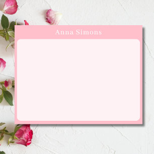 Carte de correspondance élégante pour bébé rose af