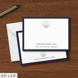 Carte De Correspondance Élégantes échelles de justice