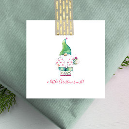 Carte De Correspondance Elfe en Flamant rose rose Bahama Chemise Mini Noël