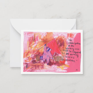 Carte De Correspondance Emancipation Marx Raccoon